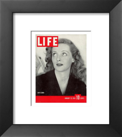 Movie Star Bette Davis At Home, January 23, 1939 by Alfred Eisenstaedt Pricing Limited Edition Print image