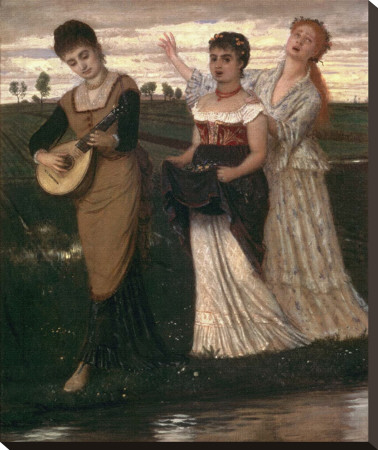Music In The Fields by Arnold Bocklin Pricing Limited Edition Print image