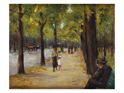 In The Tiergarten, Berlin by Max Liebermann Pricing Limited Edition Print image