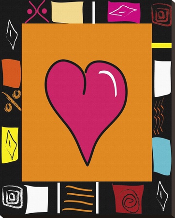 Bright Mosaic Heart by Najah Clemmons Pricing Limited Edition Print image