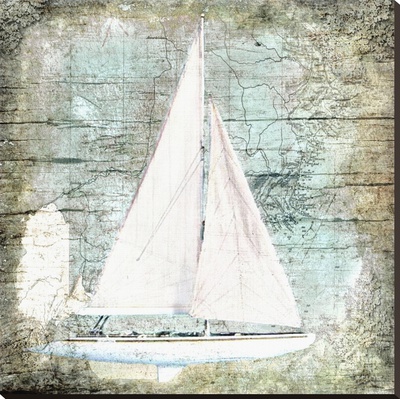 Sailboat Map Iii by Karen J. Williams Pricing Limited Edition Print image