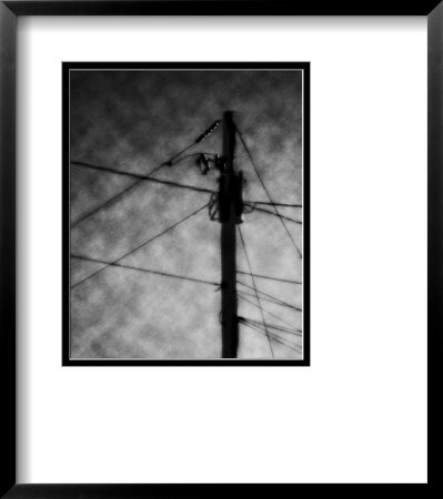 Abstract Pole And Wires by Matthew  T Tourtellott Pricing Limited Edition Print image