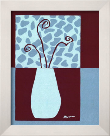 Minimalist Flowers In Blue Iii by Jennifer Goldberger Pricing Limited Edition Print image