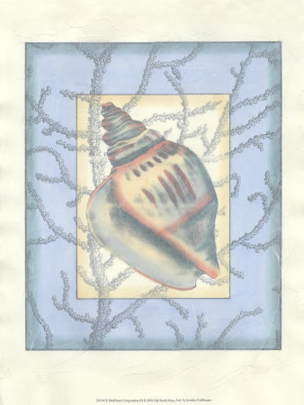 Shell Inset Composition Iii by Jennifer Goldberger Pricing Limited Edition Print image