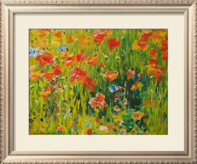Poppies, 1888 by Robert William Vonnoh Pricing Limited Edition Print image