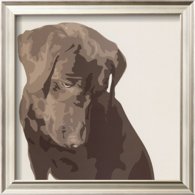 Chocolate Labrador by Emily Burrowes Pricing Limited Edition Print image