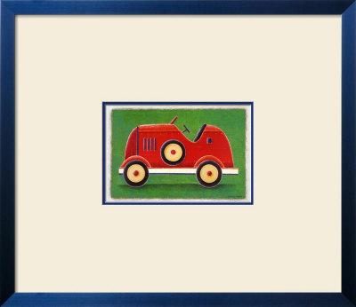Red Racing Car by Simon Hart Pricing Limited Edition Print image