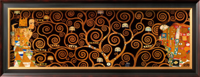 The Tree Of Life, Stoclet Frieze, C.1909 (Darkened Detail) by Gustav Klimt Pricing Limited Edition Print image