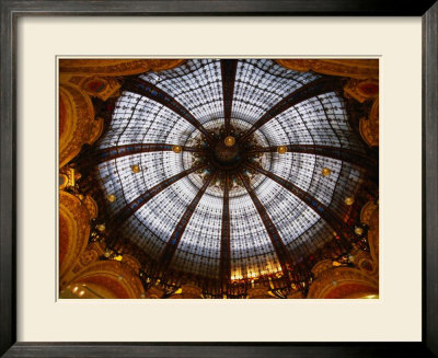 Art-Deco Ceiling Rose In The 19Th Century Galerie Lafayette Department Store, Paris, France by Doug Mckinlay Pricing Limited Edition Print image