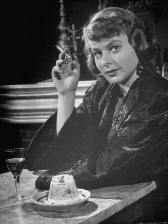 Ingrid Bergman Smoking Cigarette In Film Arch Of Triumph by Peter Stackpole Pricing Limited Edition Print image