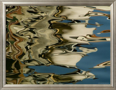 Abstract Reflections Formed By Rippling Water In A Venetian Canal, Venice, Italy by Todd Gipstein Pricing Limited Edition Print image