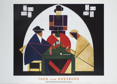 De Kaartspelers by Theo Van Doesburg Pricing Limited Edition Print image