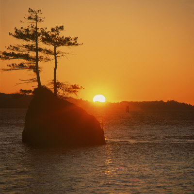 Gray's Bay At Sunset, Columbia River, Washington by Images Monsoon Pricing Limited Edition Print image