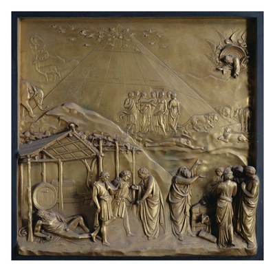 The Story Of Noah: The Exodus From The Ark, One Of Ten Relief Panels From The Gates Of Paradise by Lorenzo Ghiberti Pricing Limited Edition Print image