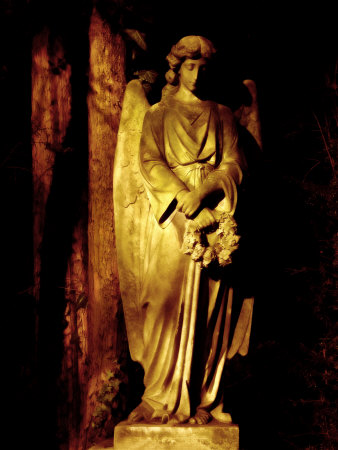 Cemetery Statue Of Shadow by Ilona Wellmann Pricing Limited Edition Print image