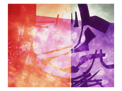 Abstract Image In Purple, Red, And Black by Images Monsoon Pricing Limited Edition Print image