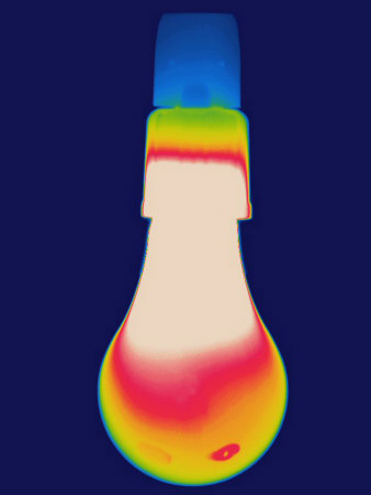 Thermal Image Of An Incandescent 60-Watt by Tyrone Turner Pricing Limited Edition Print image