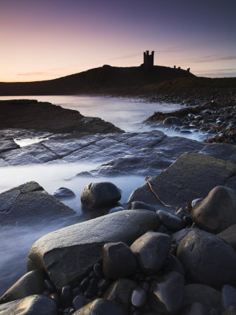 Rocky Shores Around Dunstanburgh Castle, Dunstanburgh, Northumberland, England, United Kingdom by Adam Burton Pricing Limited Edition Print image