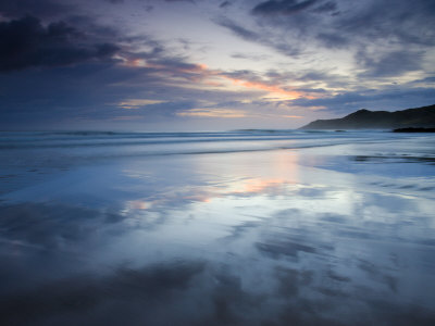 Twilight Off Combesgate Beach, Devon, England, United Kingdom, Europe by Adam Burton Pricing Limited Edition Print image