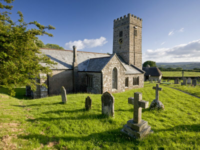 Buckland In The Moor Church, Dartmoor National Park, Devon, England, United Kingdom, Europe by Adam Burton Pricing Limited Edition Print image