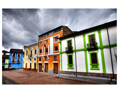 Colorful Buildings In City by Nish Nalbandian Pricing Limited Edition Print image