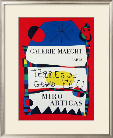 Terres De Grand Feu, 1956 by Joan Miro Pricing Limited Edition Print image