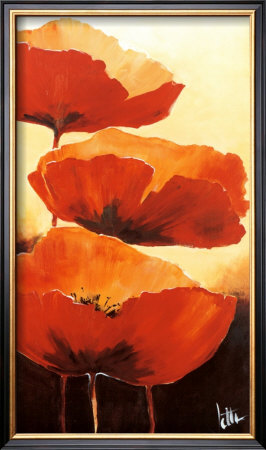 Three Red Poppies I by Jettie Rosenboom Pricing Limited Edition Print image