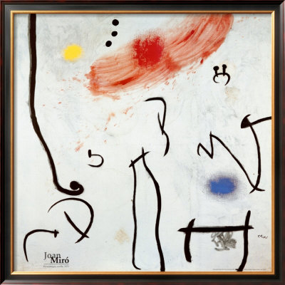 Characters, Birds, 1973 by Joan Miro Pricing Limited Edition Print image