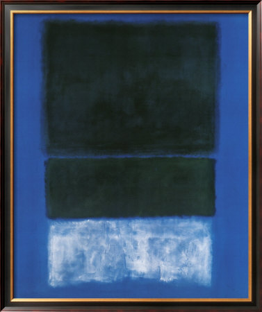Green And White On Blue, C.1957 by Mark Rothko Pricing Limited Edition Print image