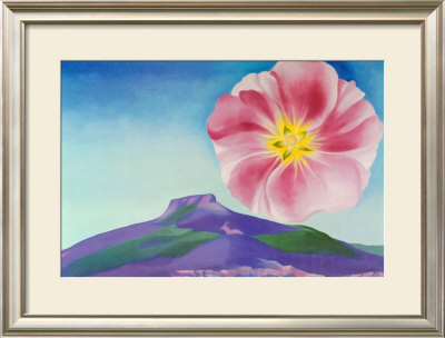 Hollyhock With Pedernal by Georgia O'keeffe Pricing Limited Edition Print image