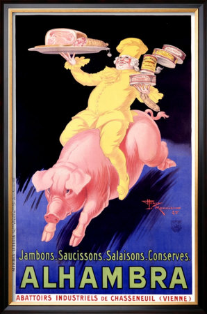Alhambra Pork Bacon Sausage by Henry Le Monnier Pricing Limited Edition Print image