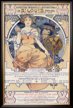 World's Fair, St. Louis,, Missouri, 1904 by Alphonse Mucha Pricing Limited Edition Print image