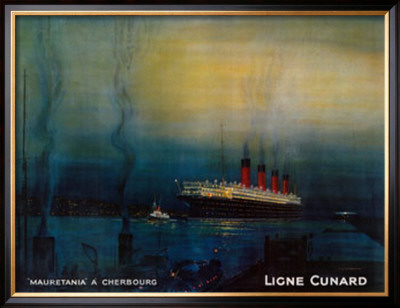Mauretania At Cherbourg by Kenneth Shoesmith Pricing Limited Edition Print image