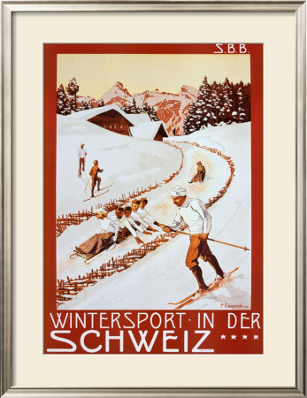 Winter Sport In Der Schweiz by P. Colombi Pricing Limited Edition Print image