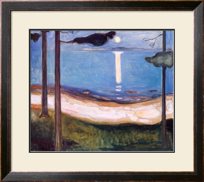 Moon Light, 1895 by Edvard Munch Pricing Limited Edition Print image