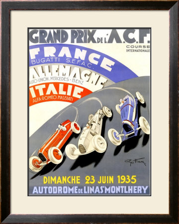 Grand Prix De L'a.C.F., 1935 by Geo Ham Pricing Limited Edition Print image
