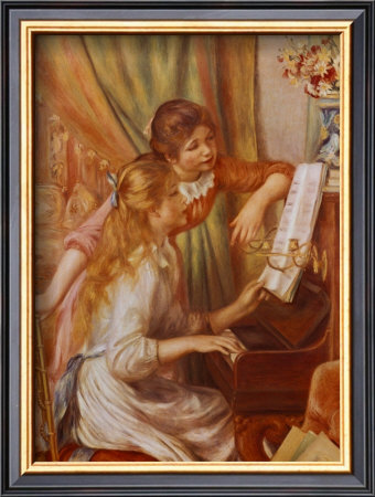 Two Girls At The Piano by Pierre-Auguste Renoir Pricing Limited Edition Print image