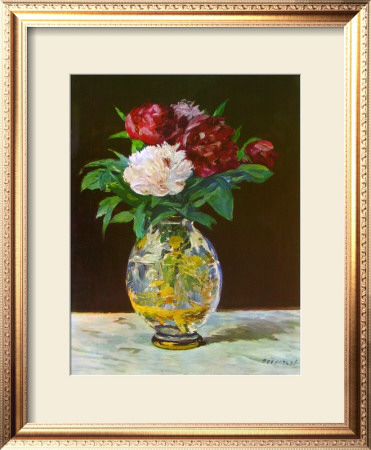Vase With Peonies by Édouard Manet Pricing Limited Edition Print image