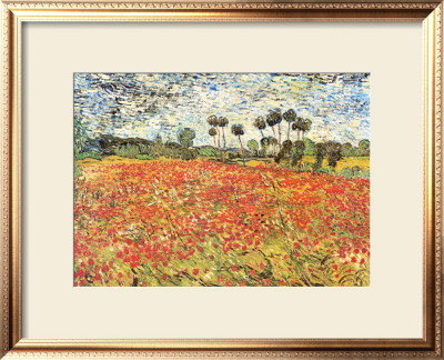Field Of Poppies, Auvers-Sur-Oise, C.1890 by Vincent Van Gogh Pricing Limited Edition Print image