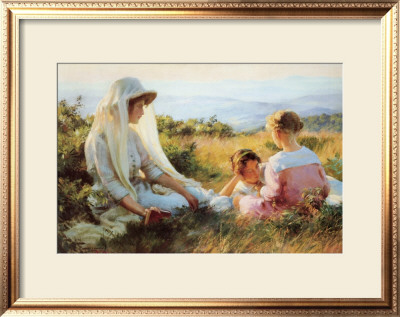 Afternoon On The Hill by Charles Courtney Curran Pricing Limited Edition Print image
