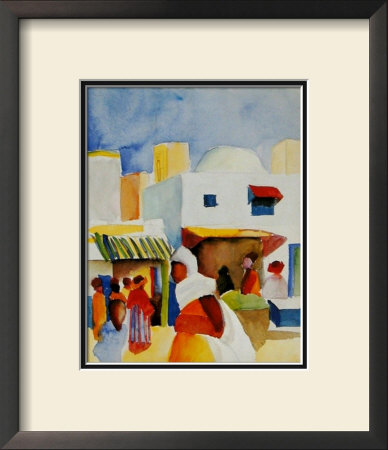 Market In Tunis I by Auguste Macke Pricing Limited Edition Print image
