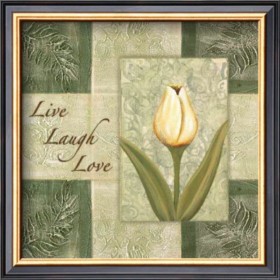 Tulips, Live Laugh Love by Maria Girardi Pricing Limited Edition Print image
