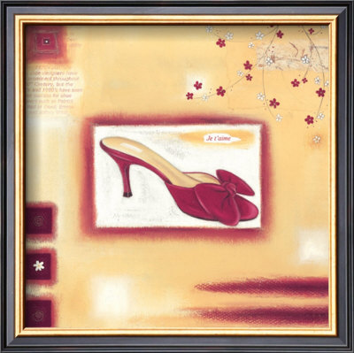 Red Evening Shoe by Lucy Barnard Pricing Limited Edition Print image