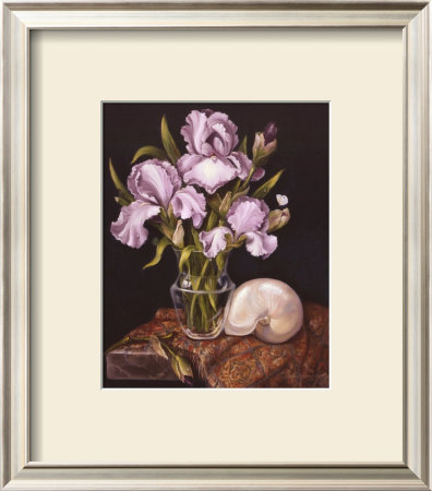 Purple Iris With Shell by Nancy Wiseman Pricing Limited Edition Print image
