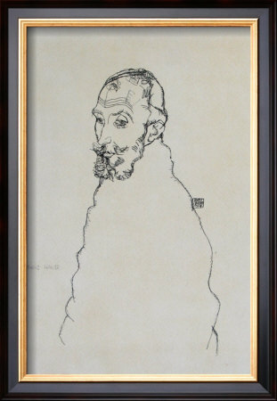 Portrait Of Franz Hauer, 1914 by Egon Schiele Pricing Limited Edition Print image