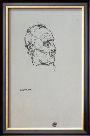 Portrait Of The Dead Gustav Klimt, 1918 by Egon Schiele Pricing Limited Edition Print image