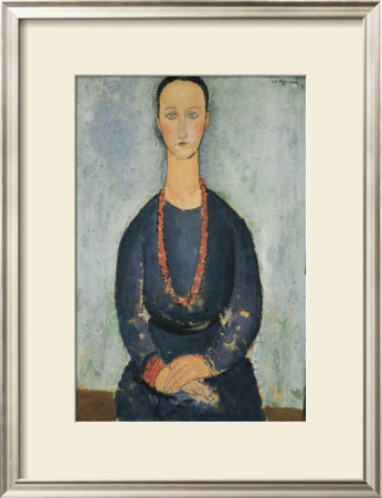 La Femme Au Collier De Corail by Amedeo Modigliani Pricing Limited Edition Print image