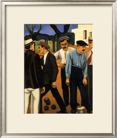 Les Joueurs De Boules, C.1923 by Auguste Herbin Pricing Limited Edition Print image