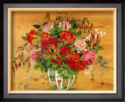 Flowers On Wood Ii by Margaret Murton Pricing Limited Edition Print image