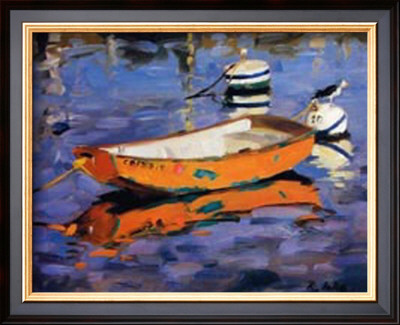 Orange Dinghy by Randall Lake Pricing Limited Edition Print image